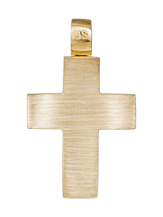 Herren Gold Kreuz 14K