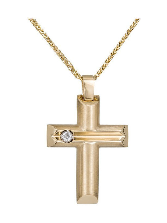 Women's Gold Cross 14K with Chain