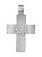 Women's White Gold Cross 14K