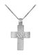 Women's White Gold Cross 14K with Chain