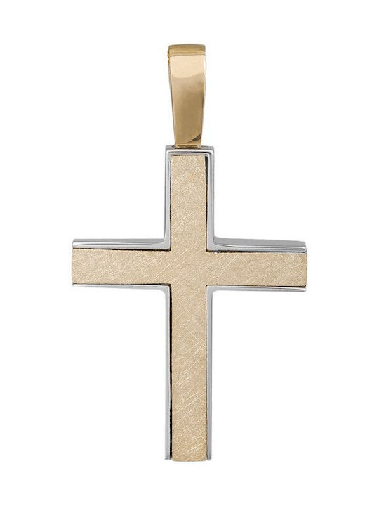 Herren Gold Kreuz 14K