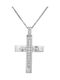 Women's White Gold Cross 14K with Chain