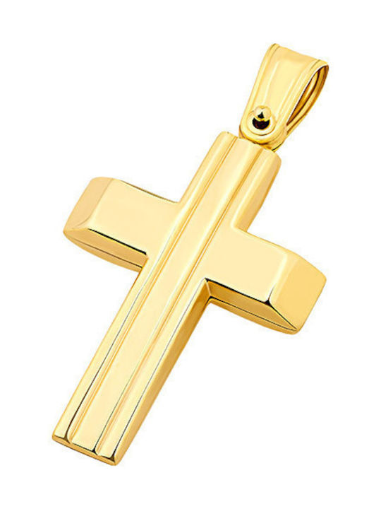 Herren Gold Kreuz 14K