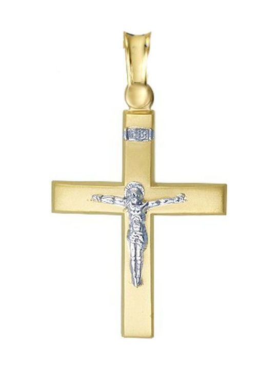 Gold Kreuz 9K mit Kette