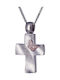 Women's White Gold Cross 14K