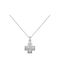 White Gold Cross 14K