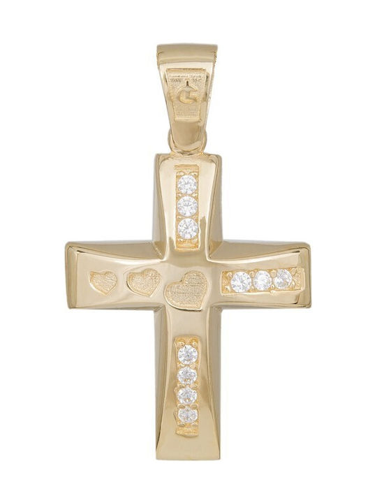 Femeiesc Aur Cruce 14K