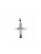 White Gold Cross 14K