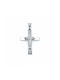 White Gold Cross 14K