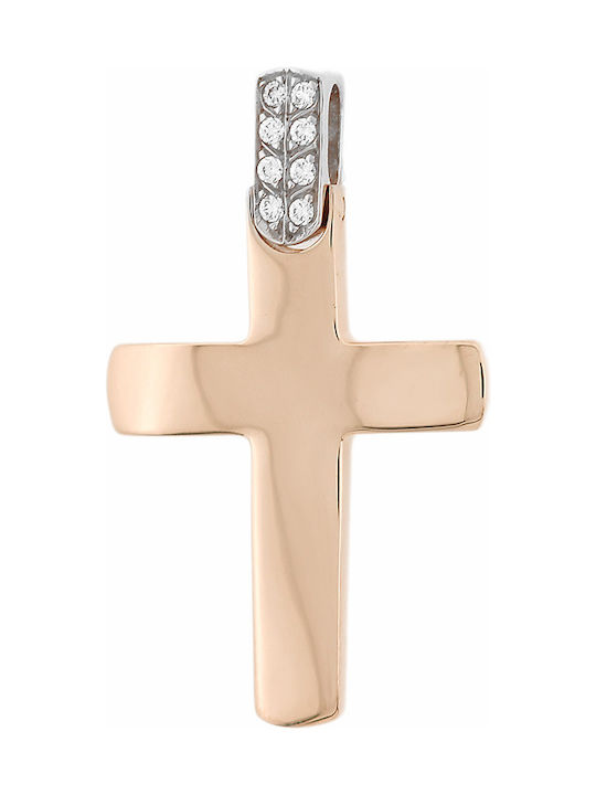 Rose Gold Cross 14K