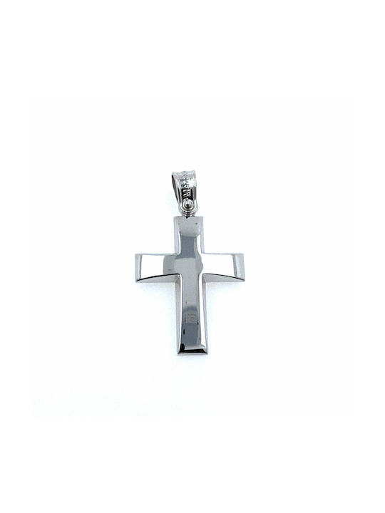 White Gold Cross 14K