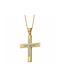 Gold Kreuz 9K mit Kette