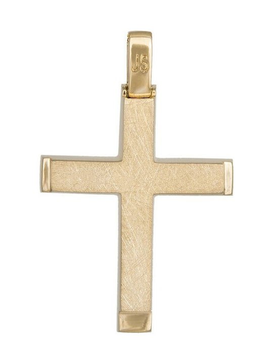 Herren Gold Kreuz 14K