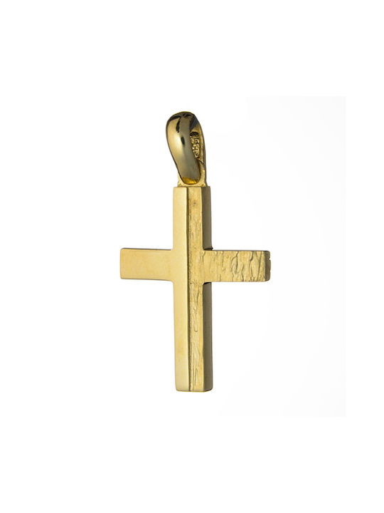 Gatsa Herren Gold Kreuz 14K