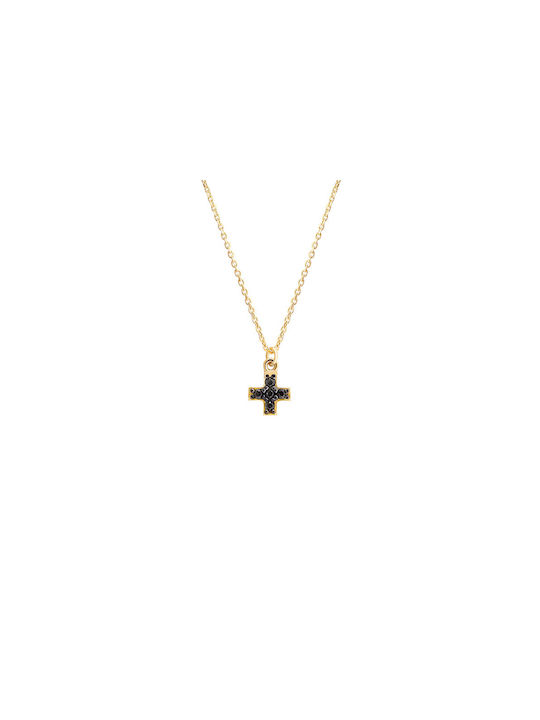 JewelStories Women's Gold Cross 14K with Chain