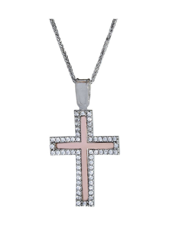 Katsigiannis Women's White Gold Cross 14K