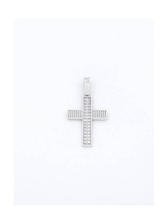 Kirkikosmima Women's White Gold Cross 14K