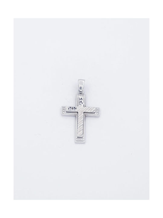 Kirkikosmima Women's White Gold Cross 14K