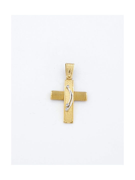 Kirkikosmima Damen Gold Kreuz 14K