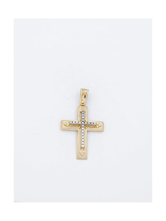 Kirkikosmima Damen Gold Kreuz 14K