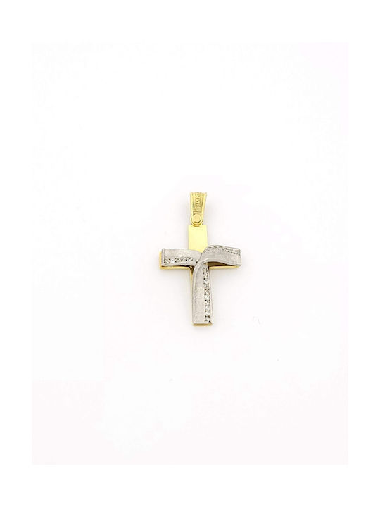 Kirkikosmima Damen Gold Kreuz 14K