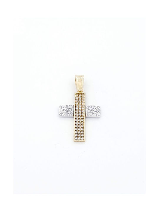 Kirkikosmima Damen Gold Kreuz 14K