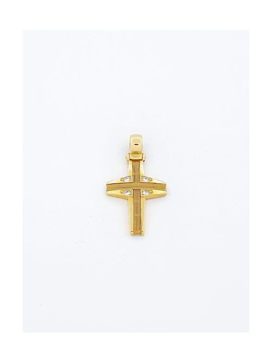 Kirkikosmima Damen Gold Kreuz 14K