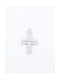 Kirkikosmima Men's White Gold Cross 14K