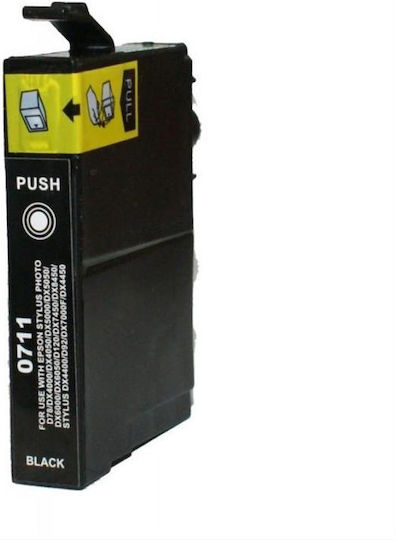 T0711 Συμβατό Μελάνι Εκτυπωτή InkJet Epson Μαύρο 1τμχ