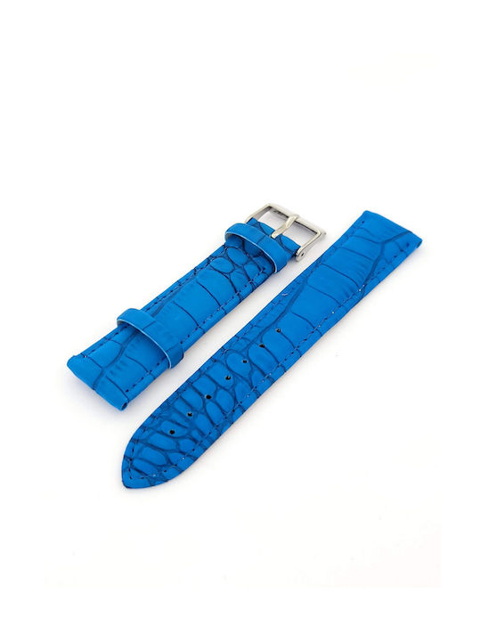 Leather Strap Blue 20mm