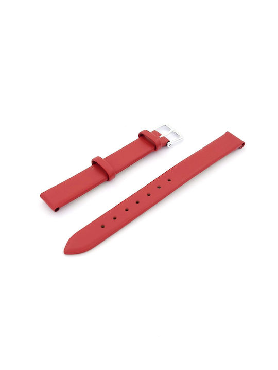 Leather Strap Red 12mm