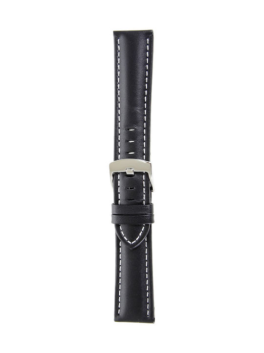 Leather Strap Black 24mm