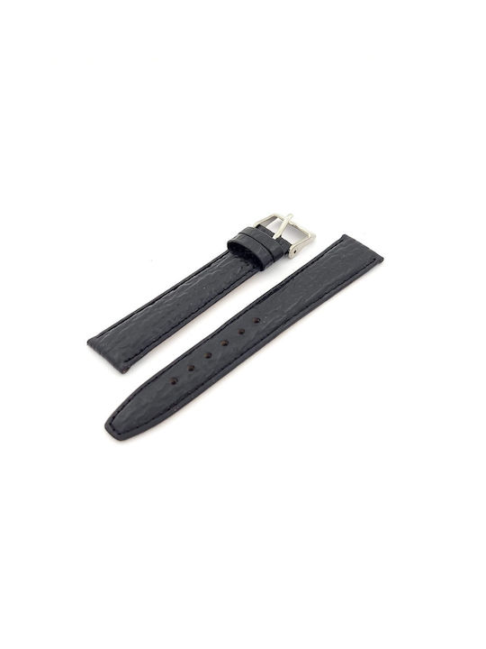 Leather Strap Black 18mm