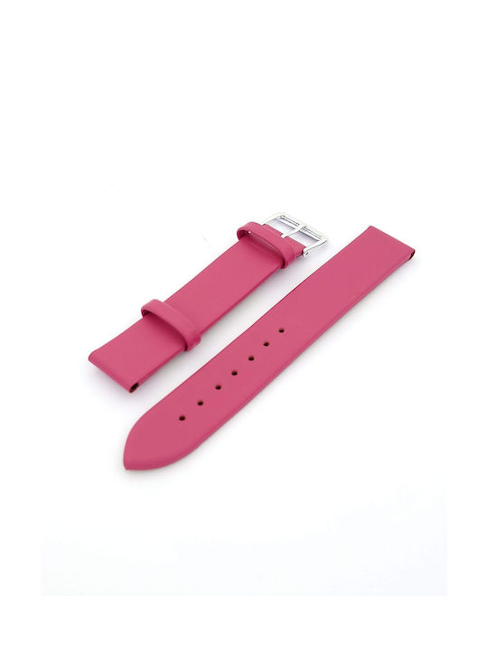 Leather Strap Pink 18mm