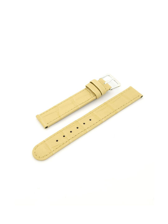 Leather Strap Beige 16мм