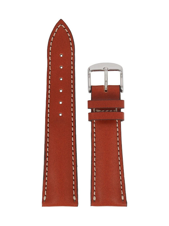 Fluco Germany Leather Strap Brown 22mm