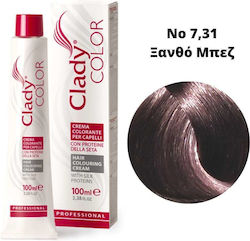 Clady Цвят Боя За Коса №7.31 Русо Бежово 100мл