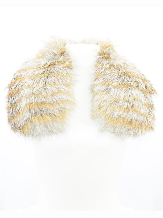 Δερμάτινα 100 Women's Fur Scarf Beige