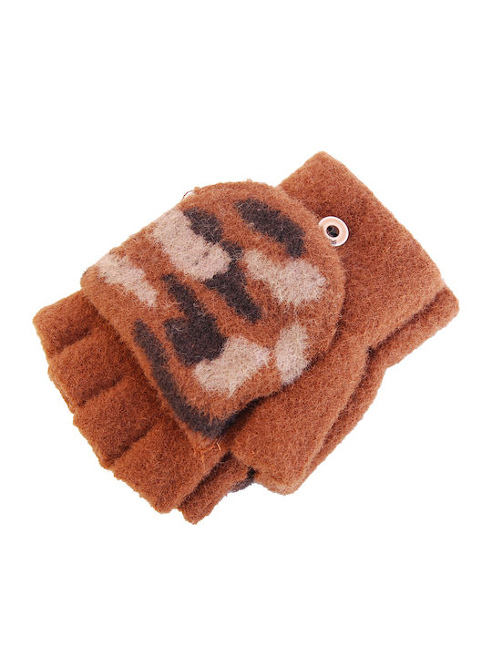 Brown Knitted Ръкавици