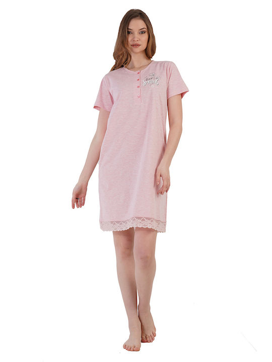 Vienetta Secret Summer Women's Nightdress Pink Vienetta