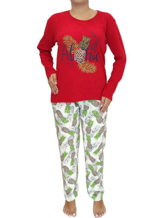 Goodnight Winter Women's Pyjama Set Red