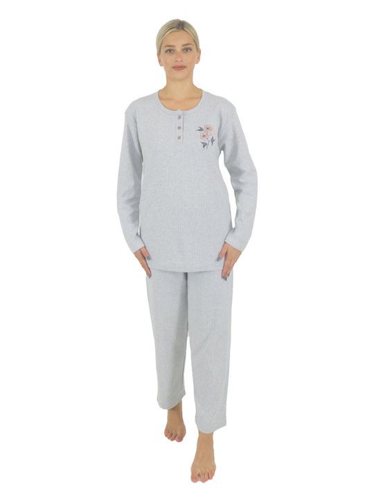 Goodnight Winter Damen Robe Grey