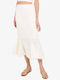 Minkpink Pencil High Waist Midi Skirt in White color