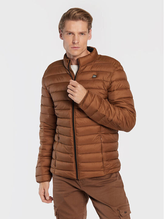 Blend Winter Jacket Puffer Brown