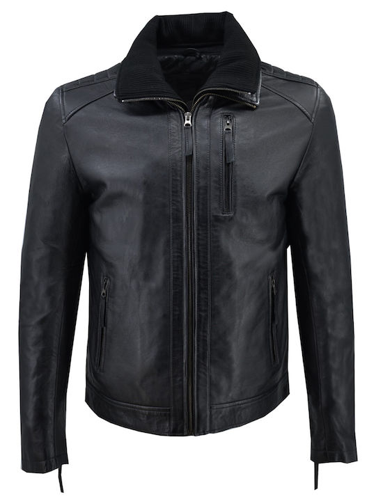 Dermatina 100 Leather Jacket Biker Black