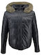 Leather Winter Jacket Black