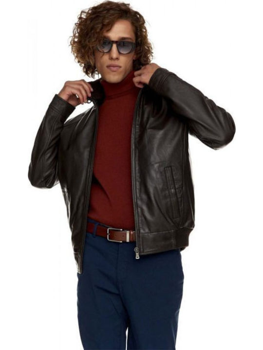 Vasco Lederjacke Winter Jacke Braun