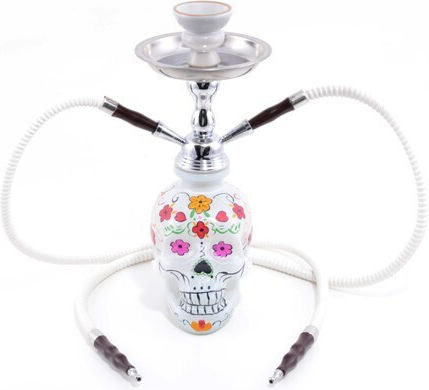 Atomic Narghilea La Catrina Dublu Alb 45cm