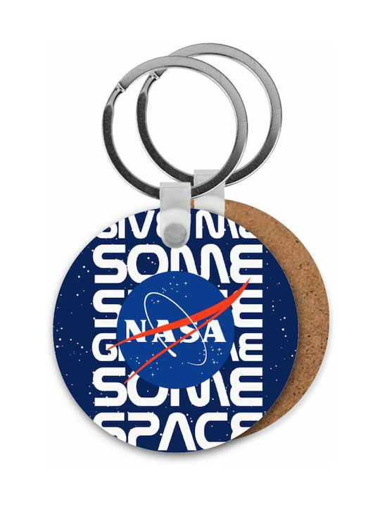 Μπρελόκ Nasa Give Me Some Space Ξύλινο