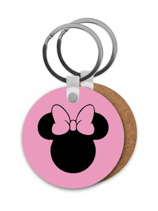 Keychain Mouse Girl Wooden
